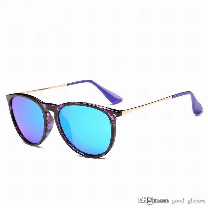 Modne okrągłe okulary przeciwsłoneczne Mężczyzny Women Vintage Design Sun Słońce Klasyczne jazdę na okulary najwyższej jakości matowa black metalowa rama UV400 G325I