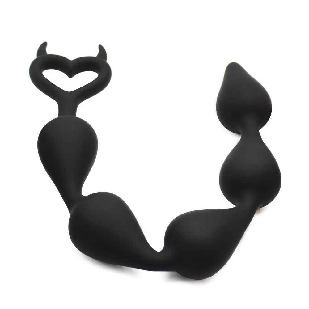 2018 Nouveau arrivée Big Silicone anal perles Flexible Butt Plugs Anal Sex Toys Produits sexuels Unisexe Boules anales 3635 cm Y18921057215456