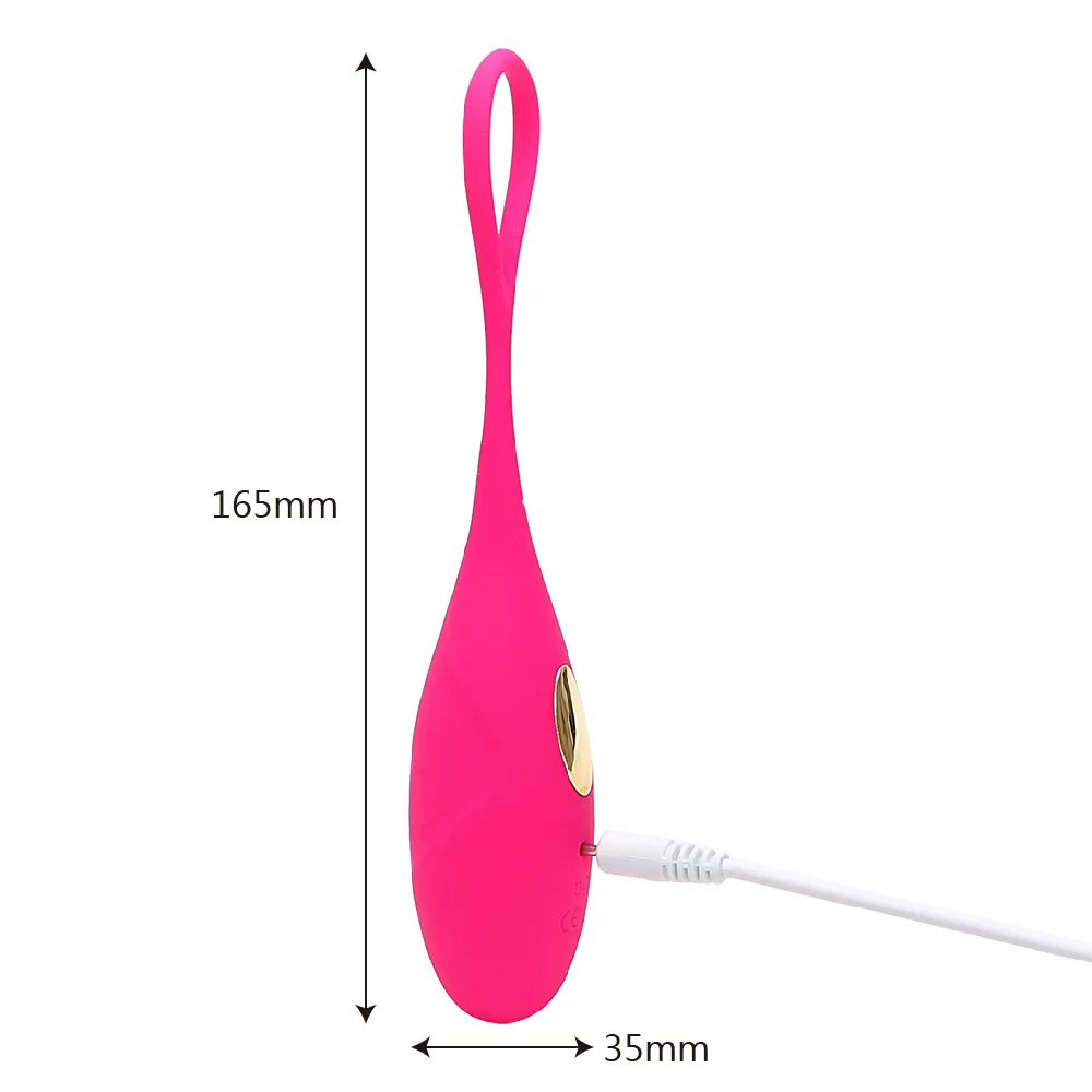 IKOKY Kegel ballon d'exercice Jeux pour adultes Boutique de vibromasseur Koro Jouets sexuels rechargeables USB pour femme Vibromasseur d'entraînement vaginal féminin S1018