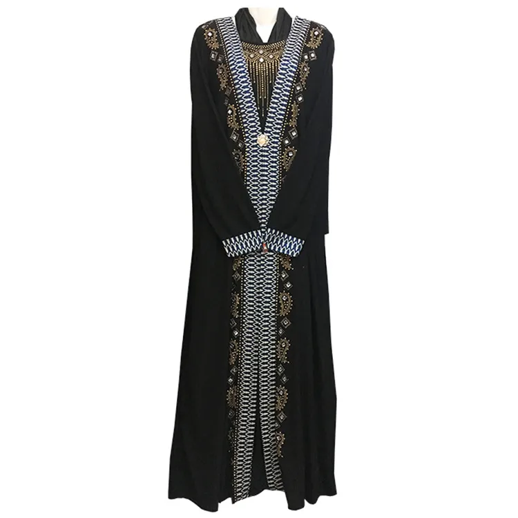 Fashion Arab Islamic Clothing for Women Dubai Kaftan Dress Turkish Muslim Modest Abaya Dresses