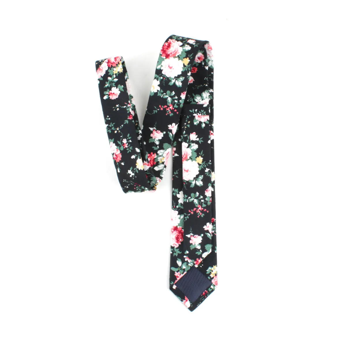 Skinny Ties Men's Cotton Printed Floral Necktie Wedding groomsman Party250m