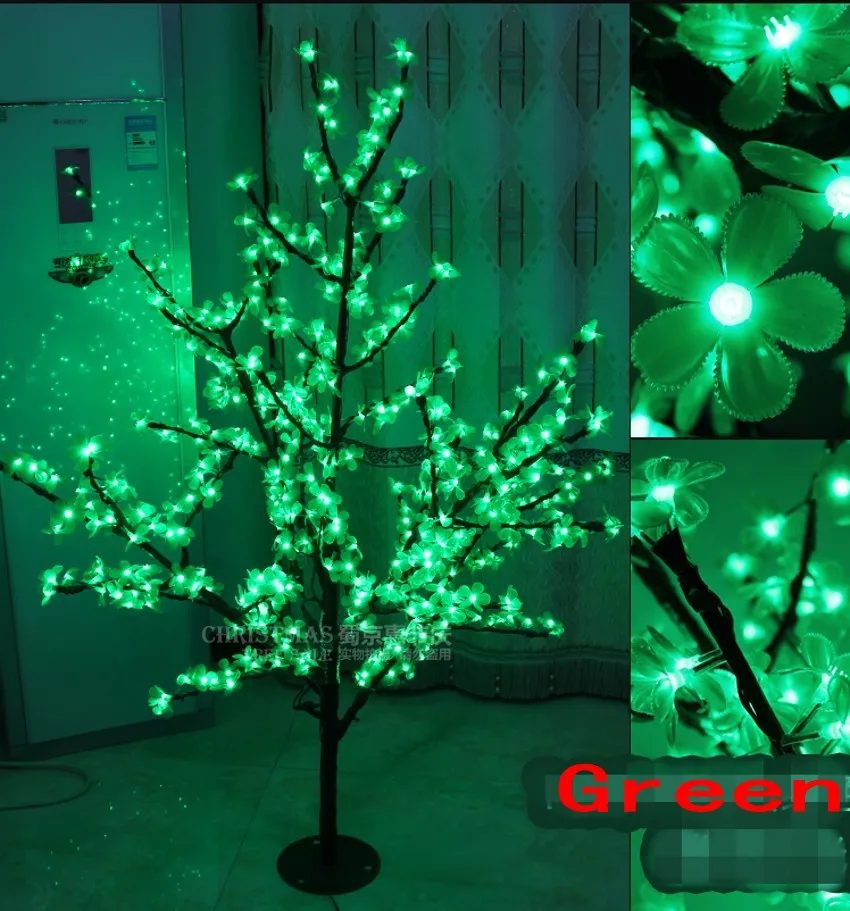 LED Cherry Blossom Tree Light LED Bulbs 1.5m Height 110/220VAC Seven Colors for Option Rainproof Outdoor Usage Drop Shipping