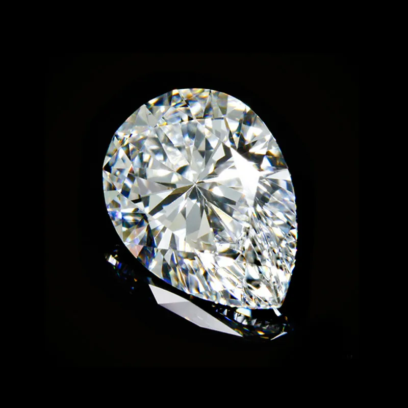 0 1ct-6 0ct1 5 3mm-10 14mm corte de pêra com certificado d f cor vvs clareza pedra moissanite 3ex corte diamante solto para setting2693