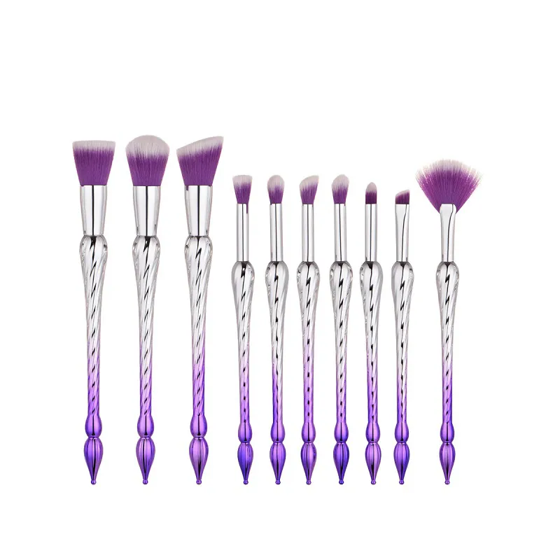 professional Makeup Brushes Set Foundation Blending Powder Eyeshadow Contour Concealer Blush eyebrow rotation shaped