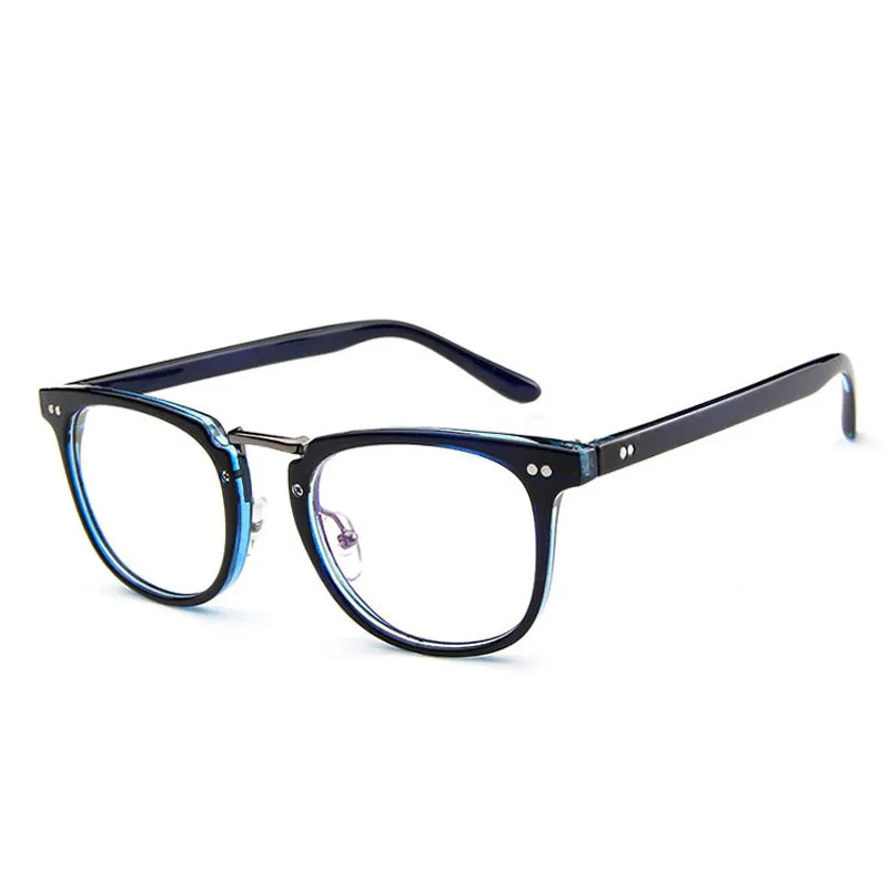 Mode Vierkante Brilmontuur Mannen 2022 Hoge Kwaliteit Recept Oog Optische Klinknagel Brillen Frame Retro Vrouwen Spektakel Eyewear2561