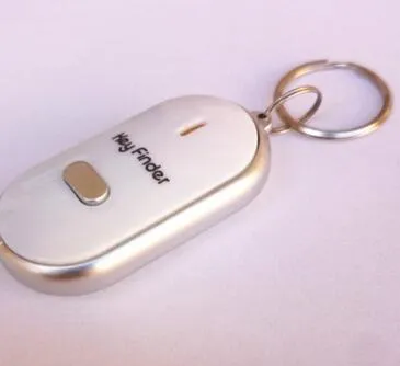 200 шт., светодиодный локатор для поиска ключей, 4 цвета, голосовой звук, свисток, локаторы управления, Keychain319C