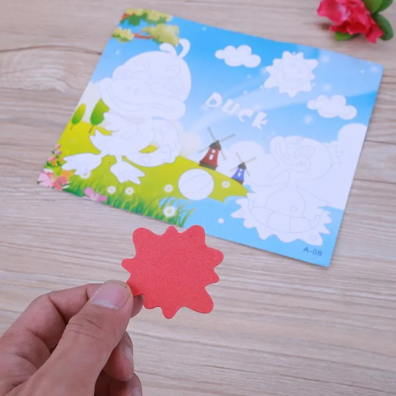 Kinder Spielzeug DIY EVA Schaum Cartoon Tier Muster Aufkleber Persönliche Handarbeit Puzzle Papier Bord Entwicklung Spielzeug Pädagogisches Spielzeug3118804