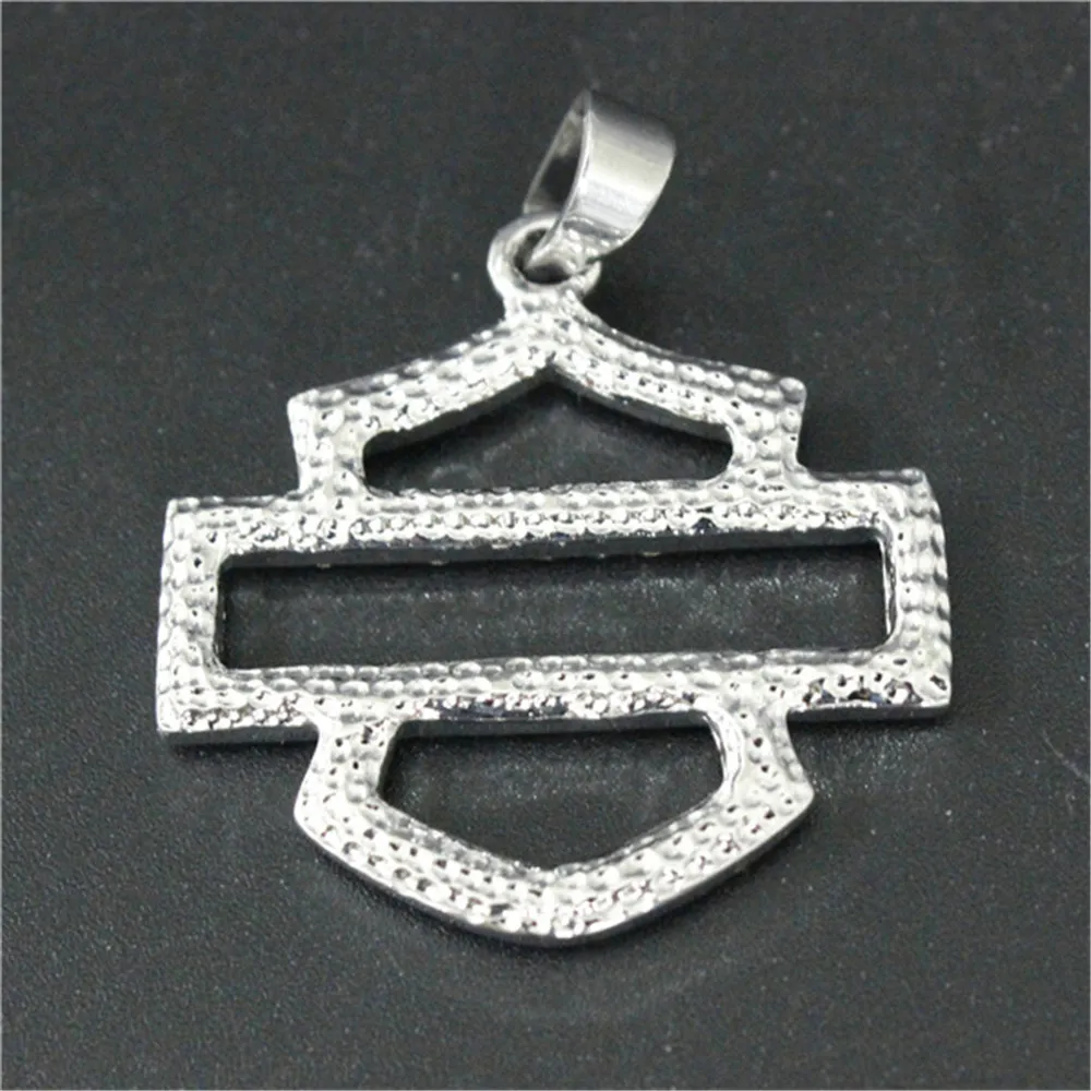 Biker Style Crystal Unisex Pendant 316L Stainless Steel Jewelry Popular Selling Motorcycles Pendant244J