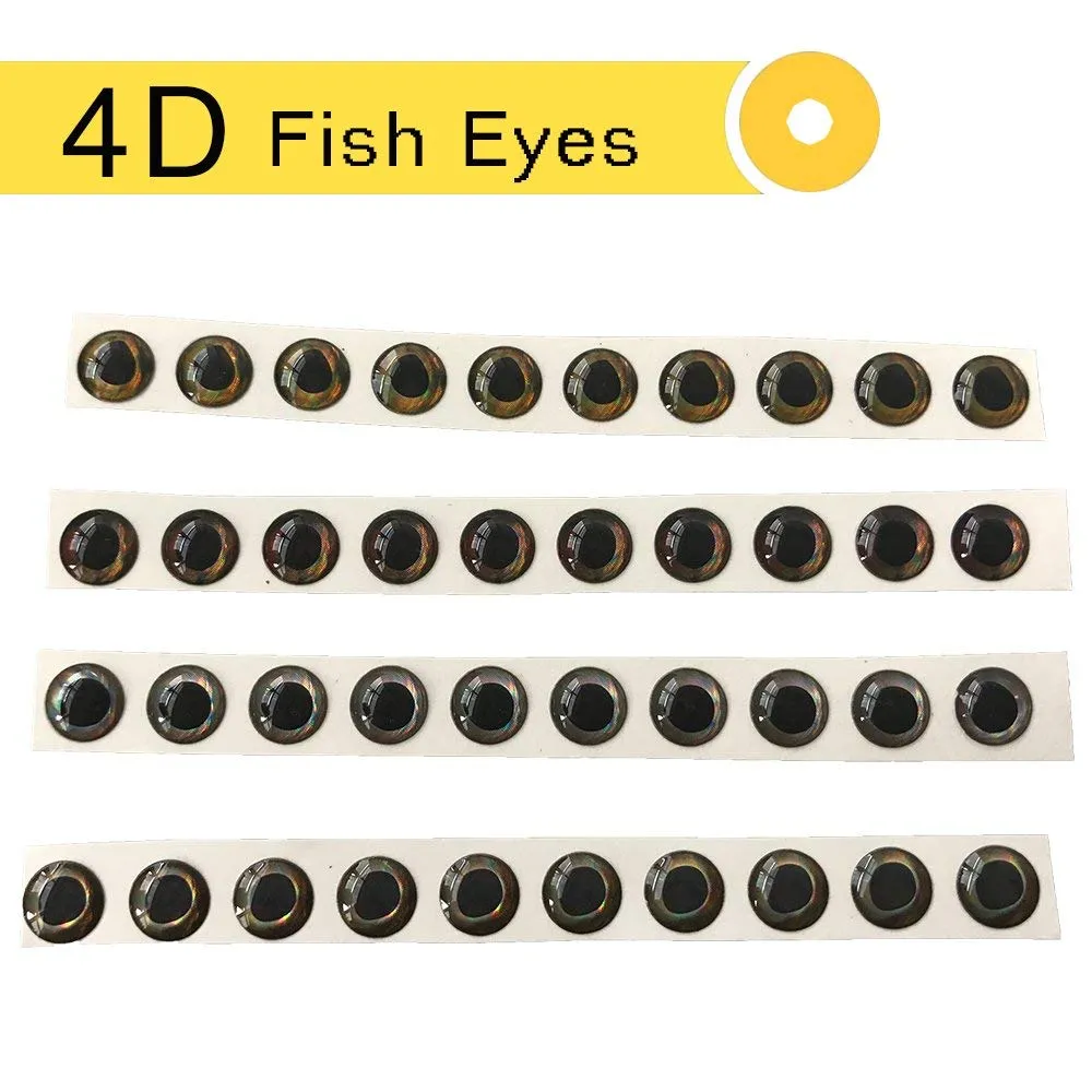 Olhos de peixe para isca de manivela sem pintura, corpo em branco, isca dura especial 4d, equipamento de isca de pesca craft2661