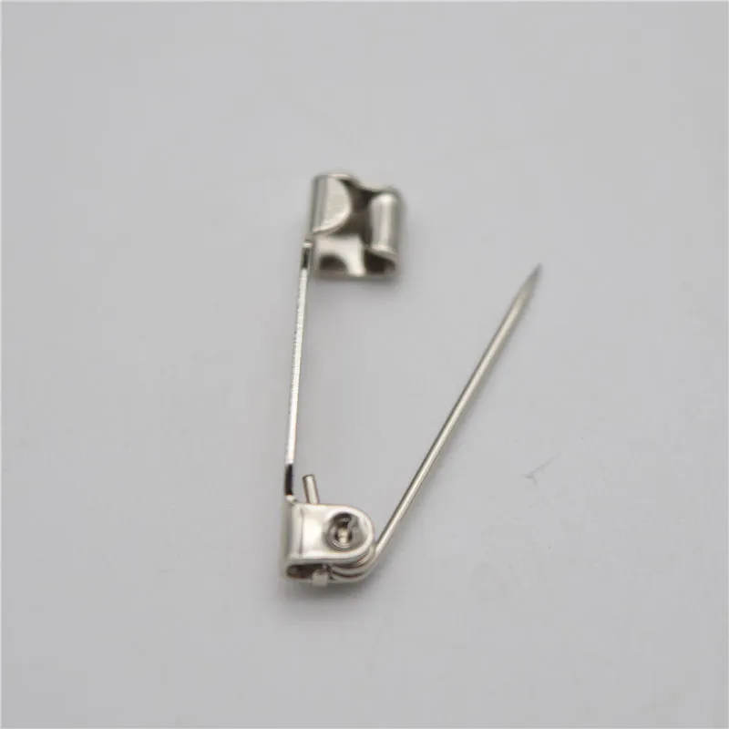 2 4cm High Quality Safety pins Brooch Base Back Bar Badge Holder Brooch Pins DIY Jewelry Finding2497