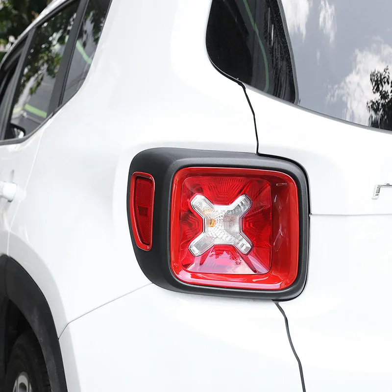 Car Rear Tail Lamp Light Cover Decoration Inner Trim Fit For Jeep Renegade 2015 2016 ABS Styling