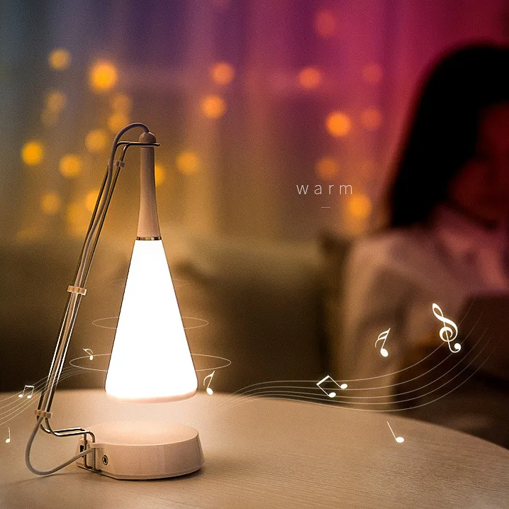 USB Cable Rechargeable Cordless LED Table Lamp Modern Touch Control Bluetooth Speaker Adjusted Audio Table Lampy Light Shippi221C