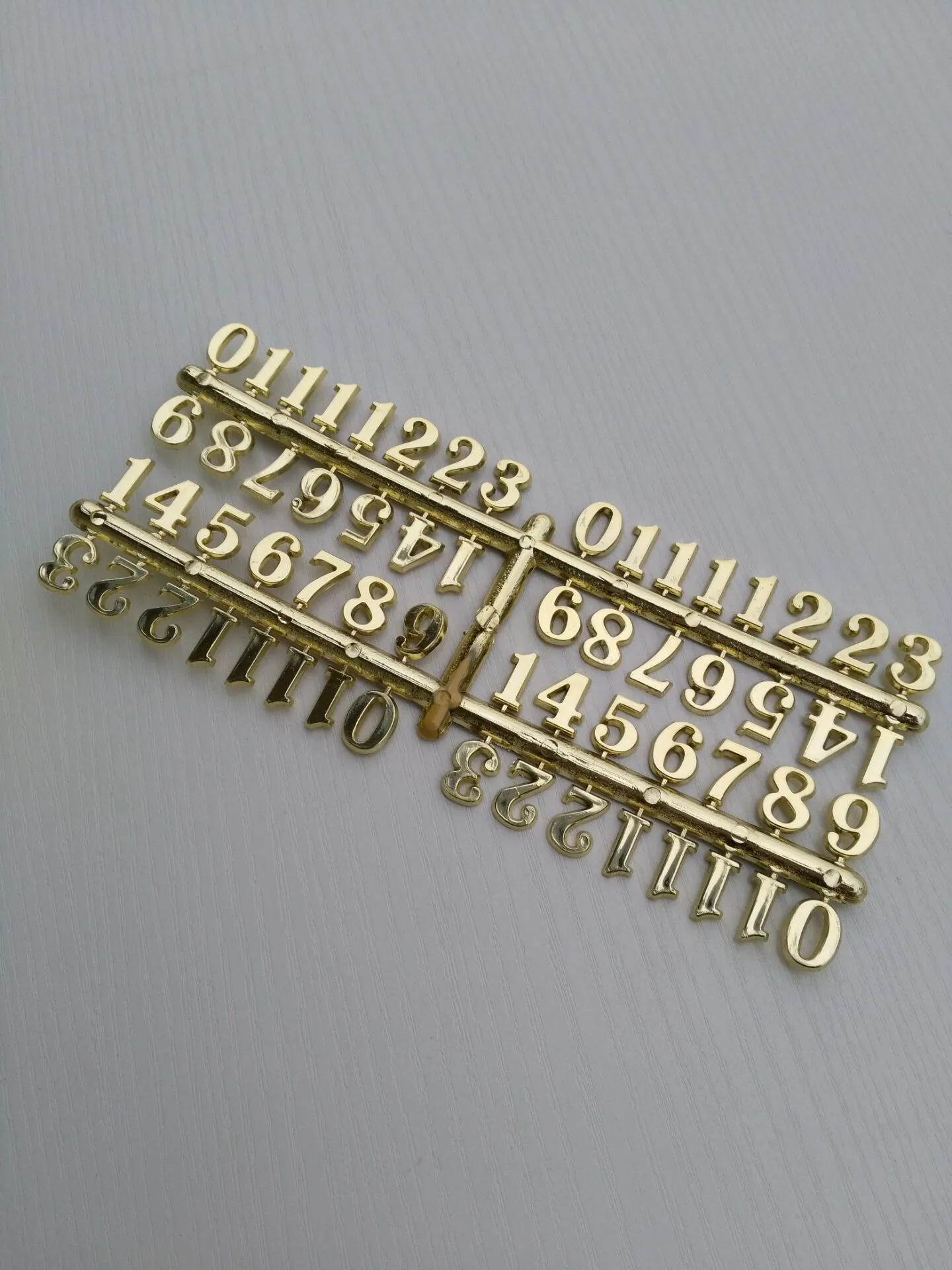 Совершенно новые 50 шт. 1 5 см пластиковые золотые арабские цифры для ремонта своими руками кварцевые часы аксессуары FIT-UP2088