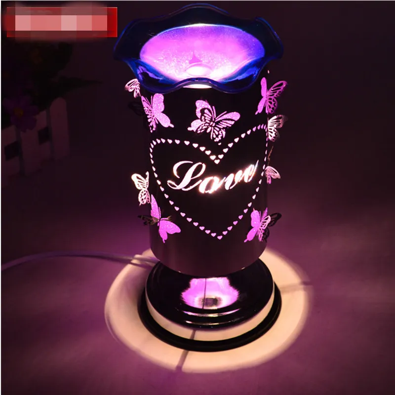 Lâmpada de fragrância borboleta plug plug toque sensor de quarto lâmpada de cabeceira criativa presente304t