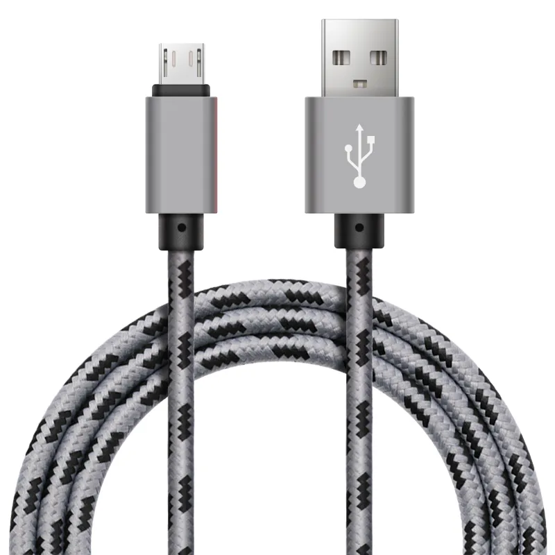 Nylonowe plecione typ Cable Micro USB Szybkie ładowanie Synchroniza
