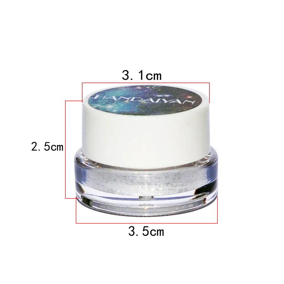 Handaiyan Polar Lights Highlight Cream Shadow Holografisk Skugga Ögon Läppar Ansikte Highlighter Makeup Shimmer Naken Eye Shadows