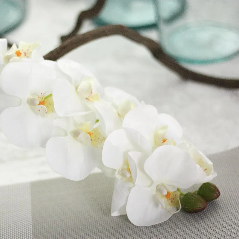 A buon mercato artificiale phalaenopsis lattice fiori di orchidea vero tocco la casa matrimonio mariage decorazione finti flores accessori bulk341w