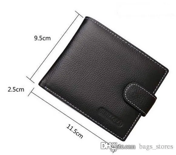 Fashion Short Wallet Men Genuine Leather Purse Hasp Classic Mens Wallets o18 Designer Purses High-quality for Male241S