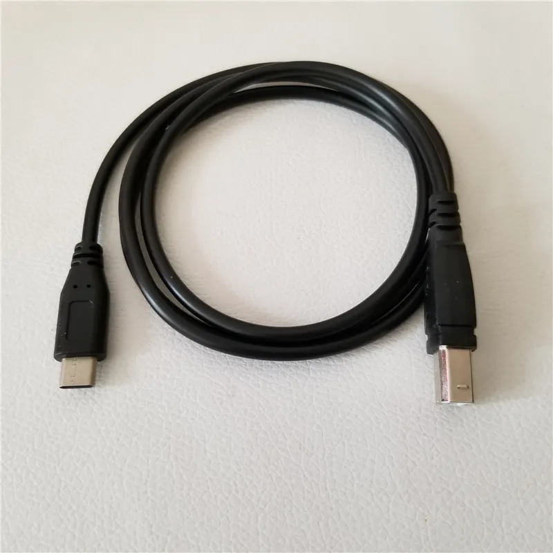 USB 3.1 Type C to USB Standard B Port Data Extension Cable для электрического пианино Android Phone OTG Подключение принтера Черный 1M
