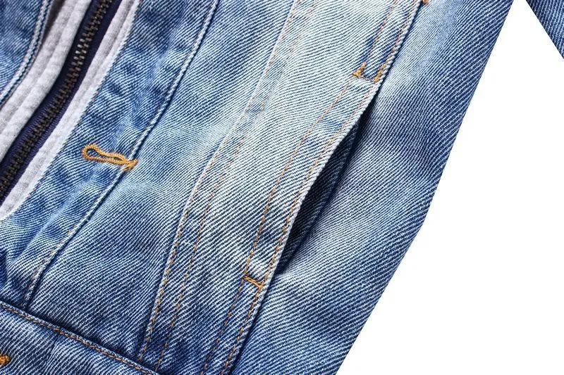 Baby jeans jacka flickor barn vårpojkar huvtröjor kappa denim långärmad ytterkläder barn vindbrytare5666509