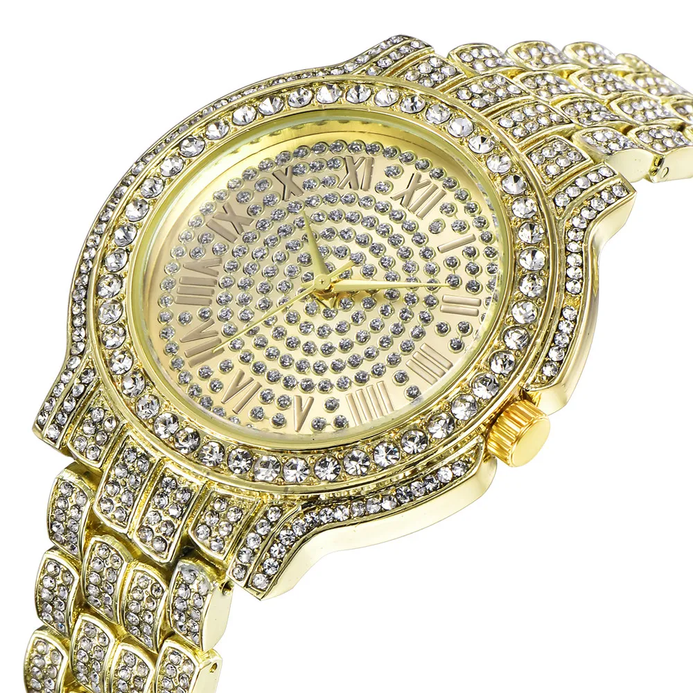 Relógios masculinos topo feminino vestido relógio strass cerâmica cristal relógios de quartzo mulher homem relógio 2018 relogio masculino233i
