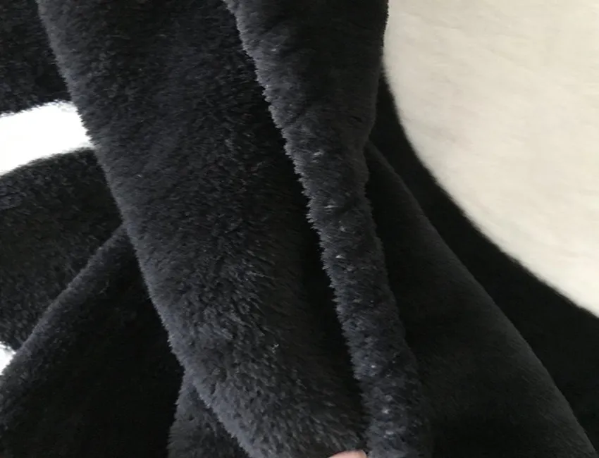 svart kast flanell fleece filt 2size- 130x150cm 150x200cm ingen dammväska för rese hemmakontor tupplur