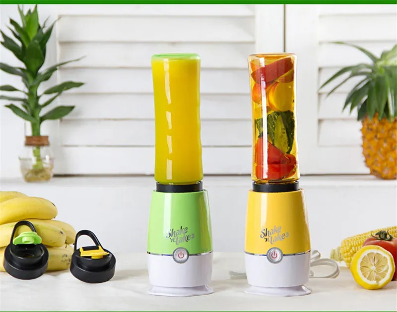 Mini mélangeur de fruits Portable écologique, extracteur de jus électrique, mélangeur de Smoothie et de légumes glacés avec tasse de voyage 2459