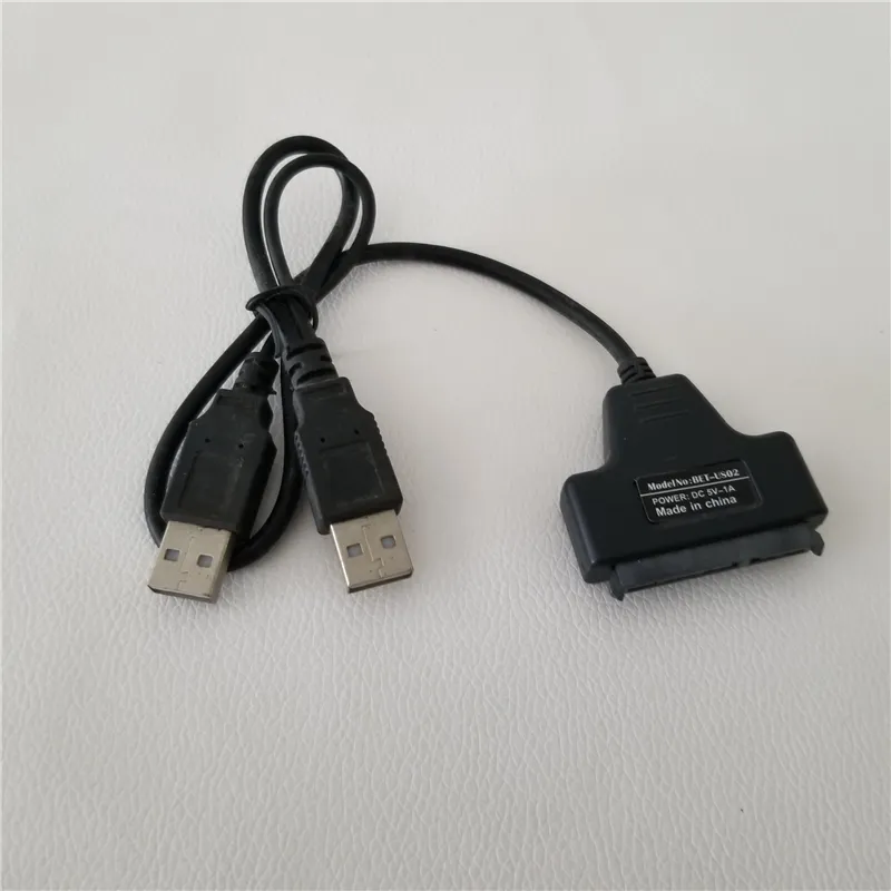 Câble adaptateur SATA 7 15 broches 22 broches vers double USB 3.1, câble de connexion pour disque dur SSD 2.5 