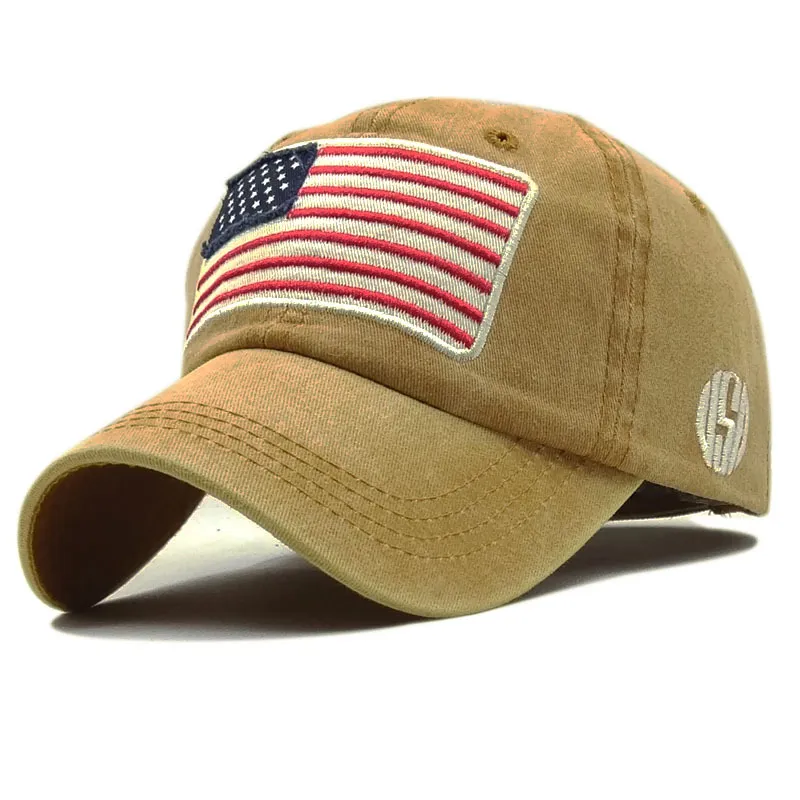 Amerikanische Flagge Baseball Cap Truck Caps Papa Hut Snapback Hip Hop Cap Hüte Männer Frauen Rabatt Whole242I