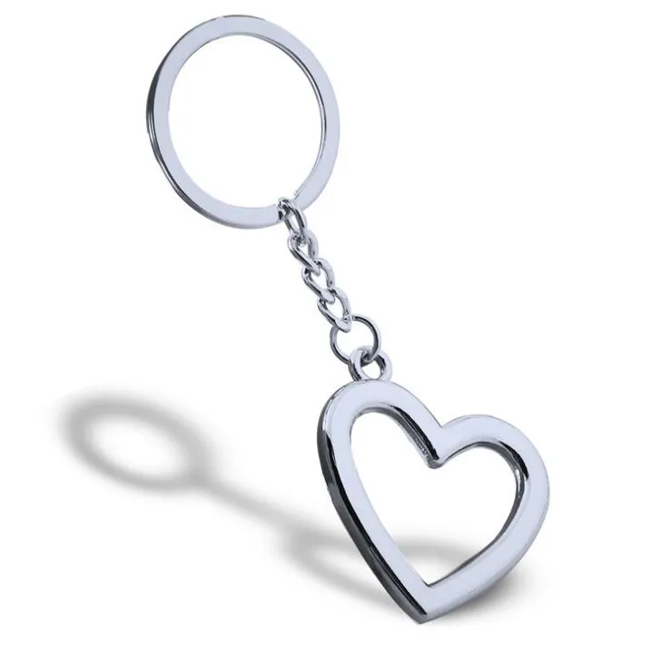 / Nouvelle nouveauté en alliage de zinc en forme de coeur porte-clés en métal pour les amoureux 287V