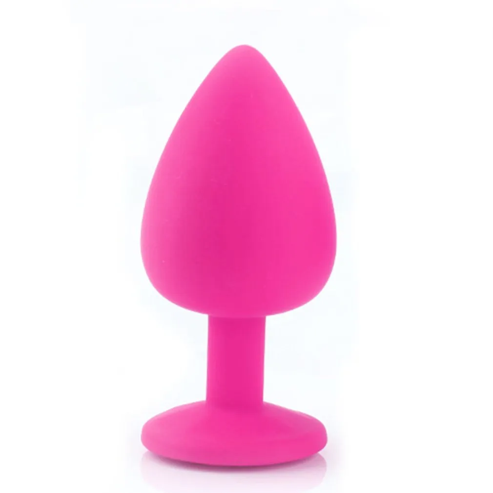 Set RunYu Toque Suave Anal Butt Plug Com Cristal Jóias Silicone Ânus Sem Vibrador Adultos Brinquedos Sexuais Para Casais Mulher Homens Y18631364