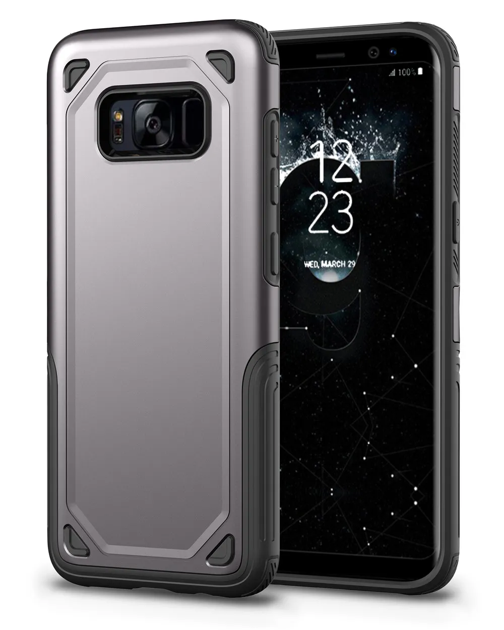 삼성 Galaxy S7 Edge S8 S9 Plus의 충격 방지 외장 케이스 8 J3 J5 2017 J2 Pro Prime A8 Plus 2018 하이브리드 하드 뒷 표지