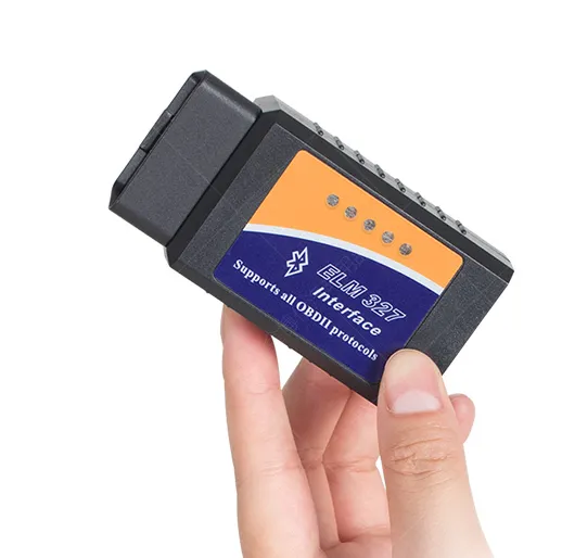 10 UNIDS ELM 327 Bluetooth ELM327 BT OBD2 ELM 327 CAN-BUS puede trabajar en el cable de diagnóstico del coche móvil y PC
