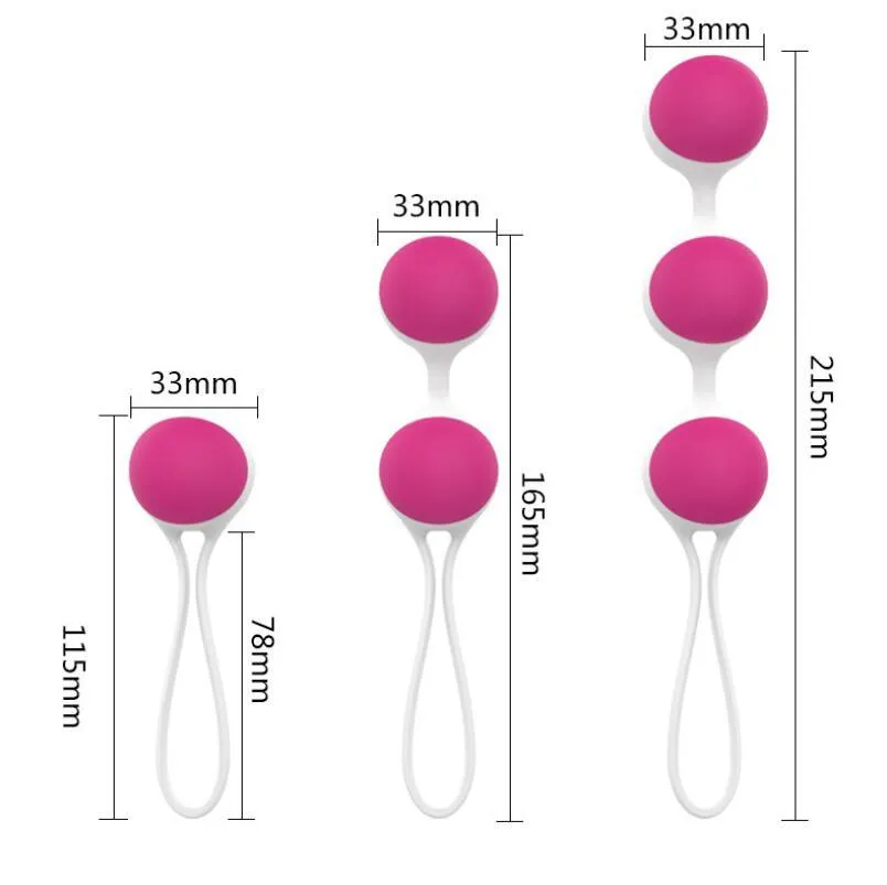 Vibrador de silício Bolas chinesas Bolas vibrador Bolas Vaginal Ball Exercícios Bolas de Geisha Vaginal Vibradora para Mulher D189020914