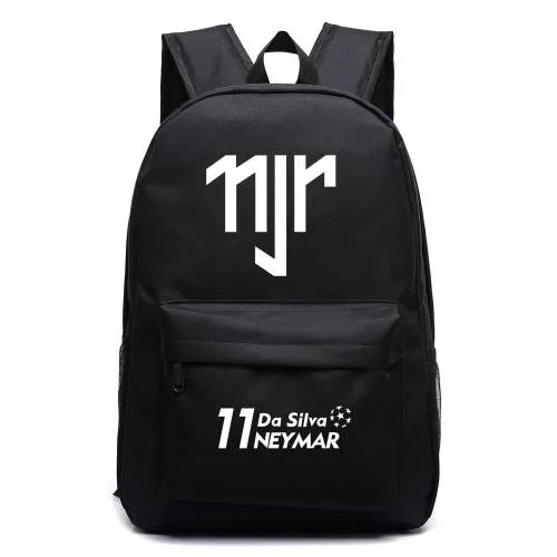 Neymar Jr Canvas Backpack Men Mulheres Mochilas Bag de Viagem Menina Bolsa Escola Para Adolescentes Bola Bola Mochila Mochila Mochila Escolar254b