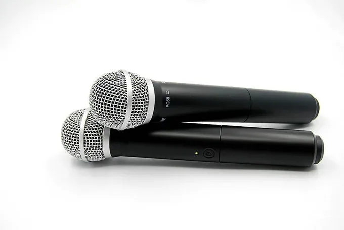 BLX288 BLX288 Microphone sans fil UHF Système de karphone à double émetteur Mic pour étage DJ KTV1241575