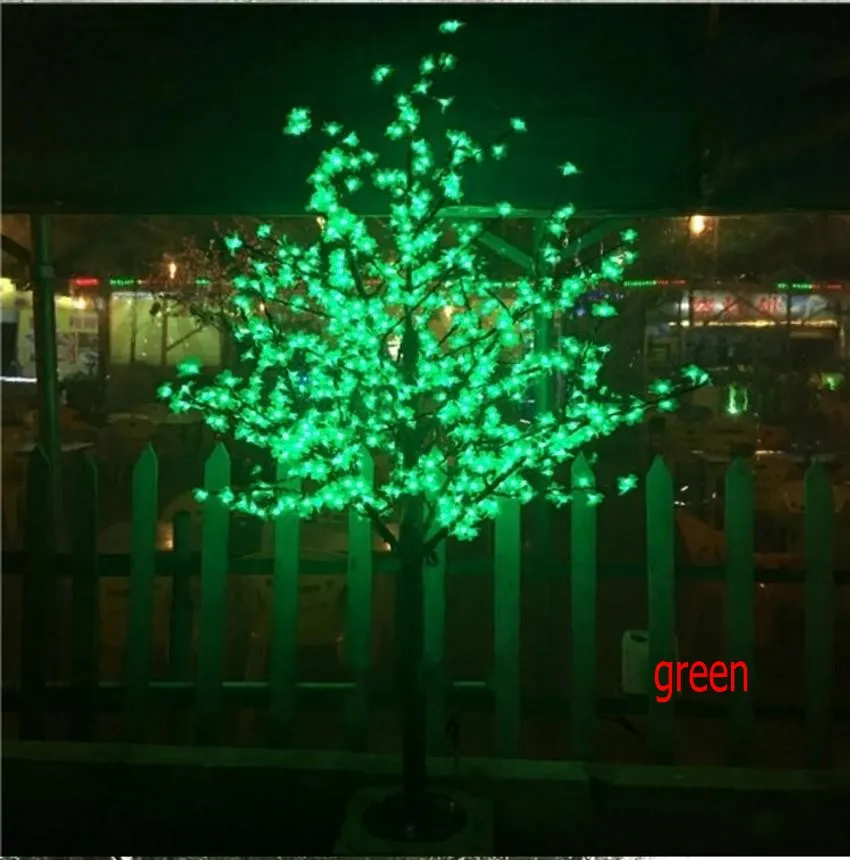 LED مصطنع الكرز أزهار الأشجار ضوء عيد الميلاد ضوء عيد الميلاد المصابيح LED 2M 6 5ft