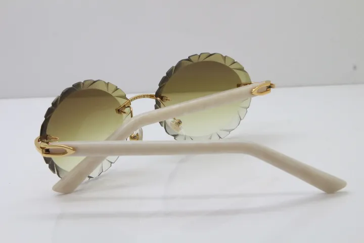Модные аксессуары Солнцезащитные очки из 18-каратного золота с овальными линзами New Plank Mix Металлические солнцезащитные очки без оправы T8200761 Винтажные очки Очки 299f