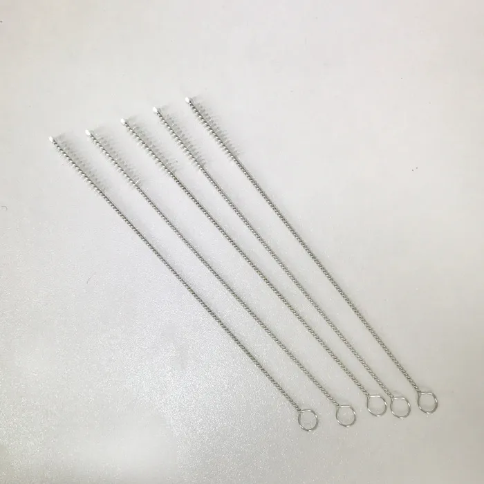 Stainless Steel Drinking Straws Cleaning Brush Pipe Tube Baby Bottle Cup Reusable Household Cleaning Tools 175*30*5mm HH7-1071