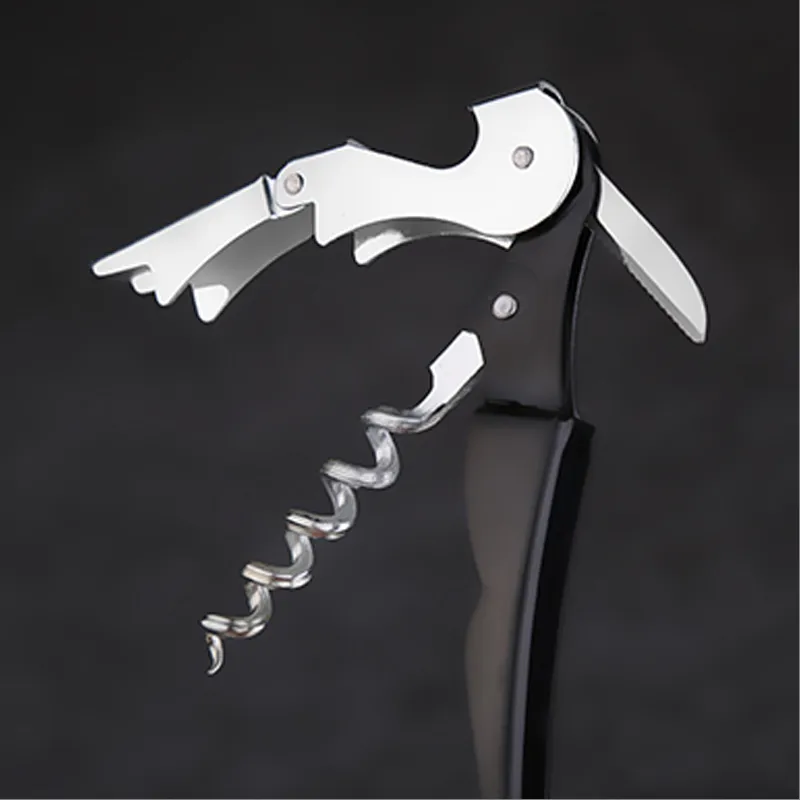 Professional Stainless Steel Wine Opener Screw Corkscrew Double Hinge Waiters Wine Bottle Opener Hippocampus Can Beer Opener8546295