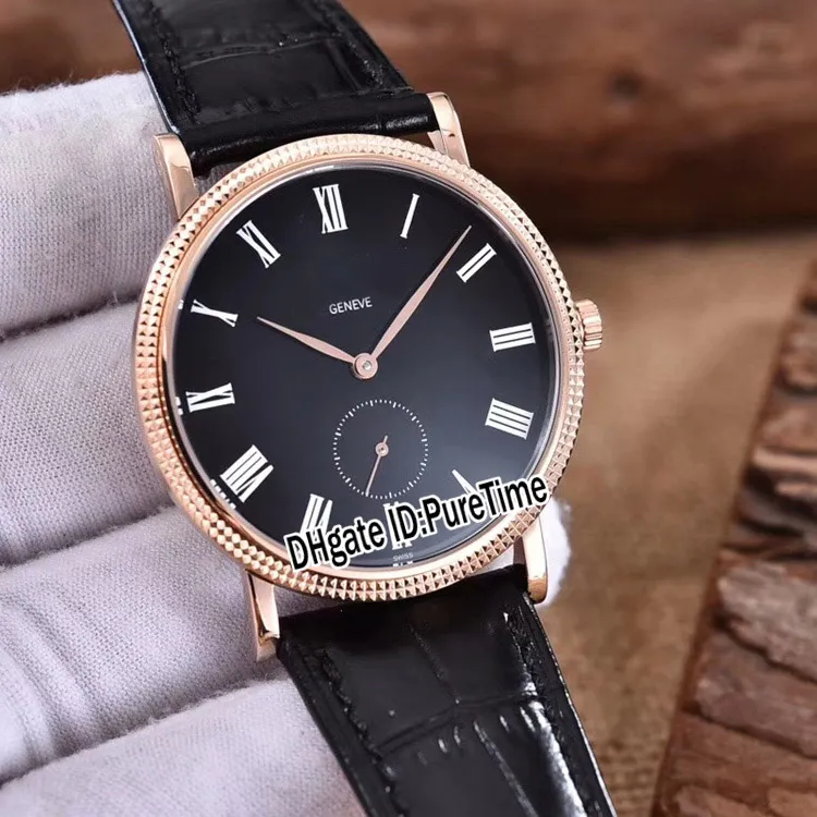 Edycja Calatrava 5119r-001 Rose Gold White Dial Cal 215ps Mechanical Ręczne uzwojenie męskie zegarek 5 kolorów szafir szklanej skóry291e