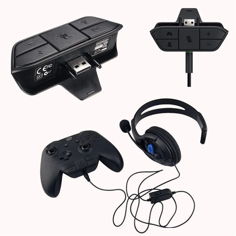 Stereo Headset Adapter Gamepad Hoofdtelefoon Gaming Audio Controller Connector Voor Xbox One Gamejoystick Game Console Accessoire met R4574761