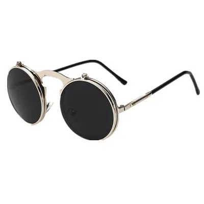 2018 Nouvelle lunettes de soleil flip up steampunk masses