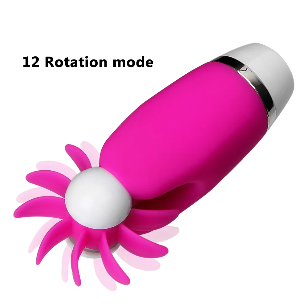 Ikoky Tongue Slicking Vibrator Rotation Oral Clitoris Stimulator Sex Toys For Women Masturbator Sex Products Breast Massage Y1810269939783