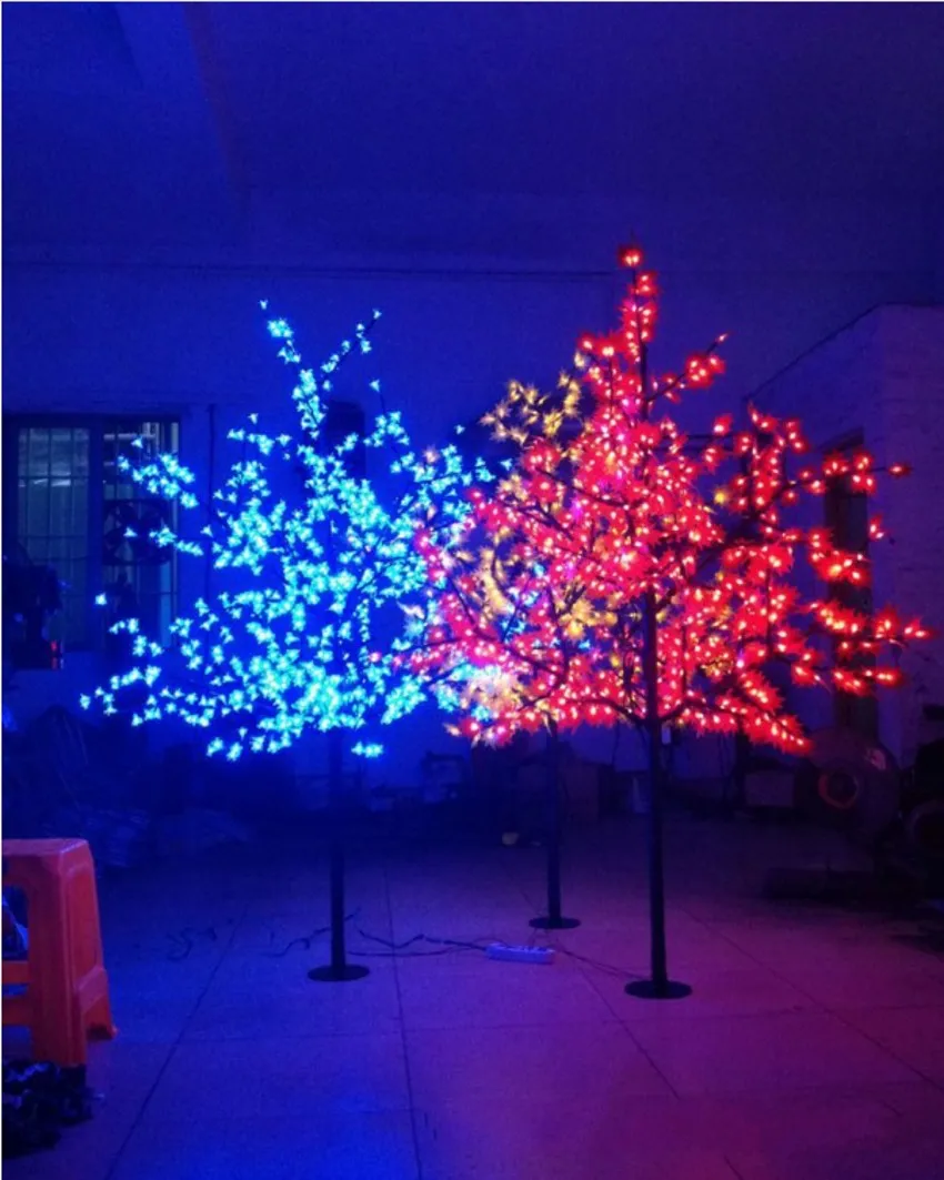 LED Artificiel Maple Tree Light Light de Noël Bulbes LED 1 8m 6ft Hauteur 110 220VAC Utilisation d'extérieur imperméable Utilisation 209U