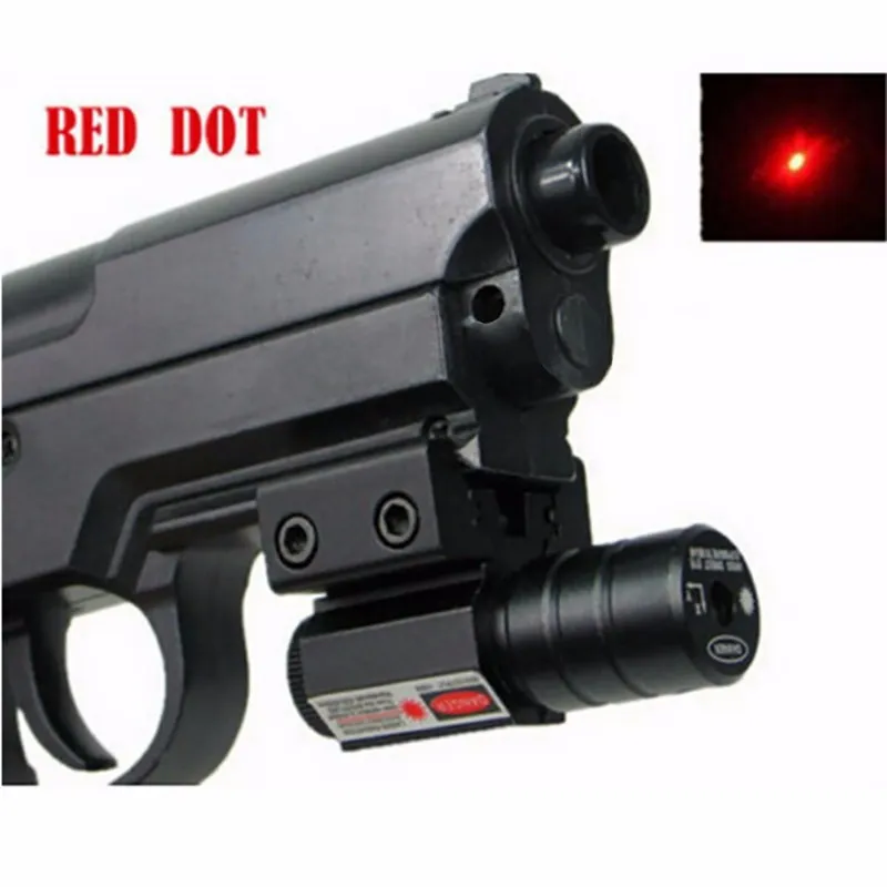 Red Dot Laser Sight For Pistol Adjust 11mm&20mm Picatinny Rail For HuntIing 50-100 Meters Range 635-655nm
