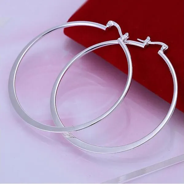 2020 Gorąca Sprzedaż Damska Platerowanie Sterling Silver Earring Mieszane 10styl High Grade Fashion 925 Silver Circles Okrągłe kolczyki