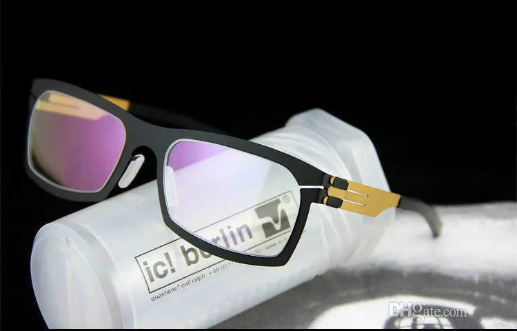 Icberlin Frame Natalias titanlegering solglasögon ramar myopia ram män och kvinnor märkesdesigner 239m