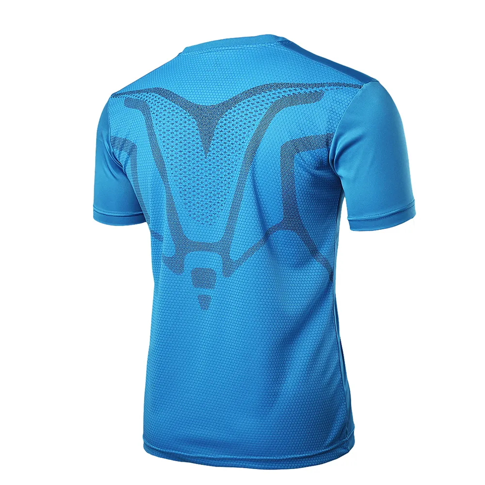 Hochwertiges Kurzarm-Sportshirt für Männer, schnell trocknend, für Herren, Lauf-T-Shirts, Fitnessstudio, Kleidung, Fitness, Top für Herren, Rashgard, Fußballtrikot, Y1890402