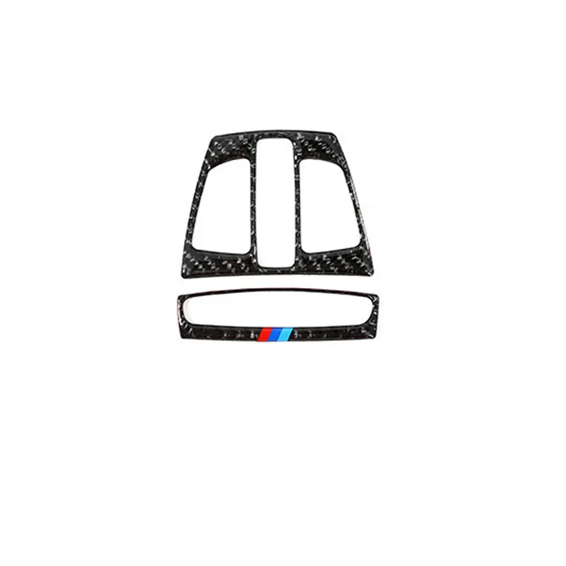 Carbon Fiber Car Interior Front Reading Light Lamp Frame Cover Trim For BMW 1 2 3 4 Series 3GT X1 X5 X6 F20 F30 F31 F32 F34 F36 Car-Styling